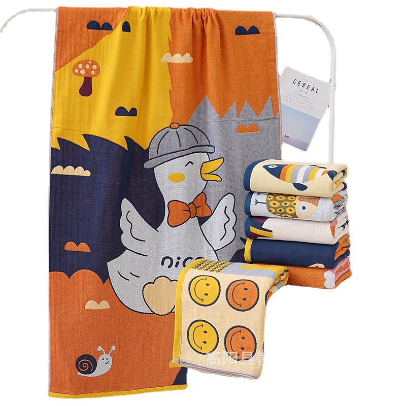 Zhiyang Towel Four-layer Gauze Kakaron Series Bath Towel Soft Absorbent Quick-drying Tube-top Bath Towel Factory Price Wholesale