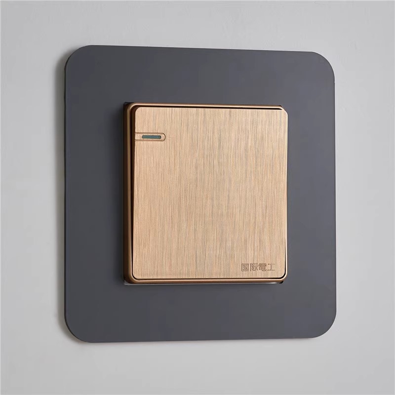 Наклейка выключателя стиль легкой роскоши защитный чехол для гостиной водонепроницаемая современная наклейка для розетки