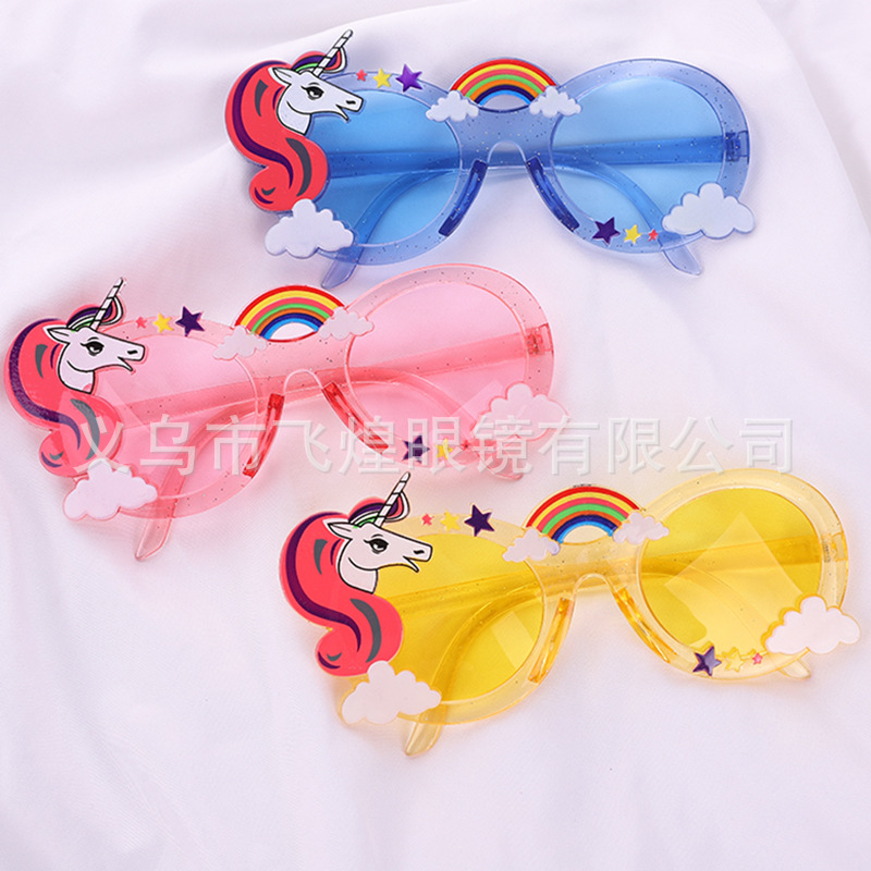 Очки для вечеринки с единорогом креативные цветные очки