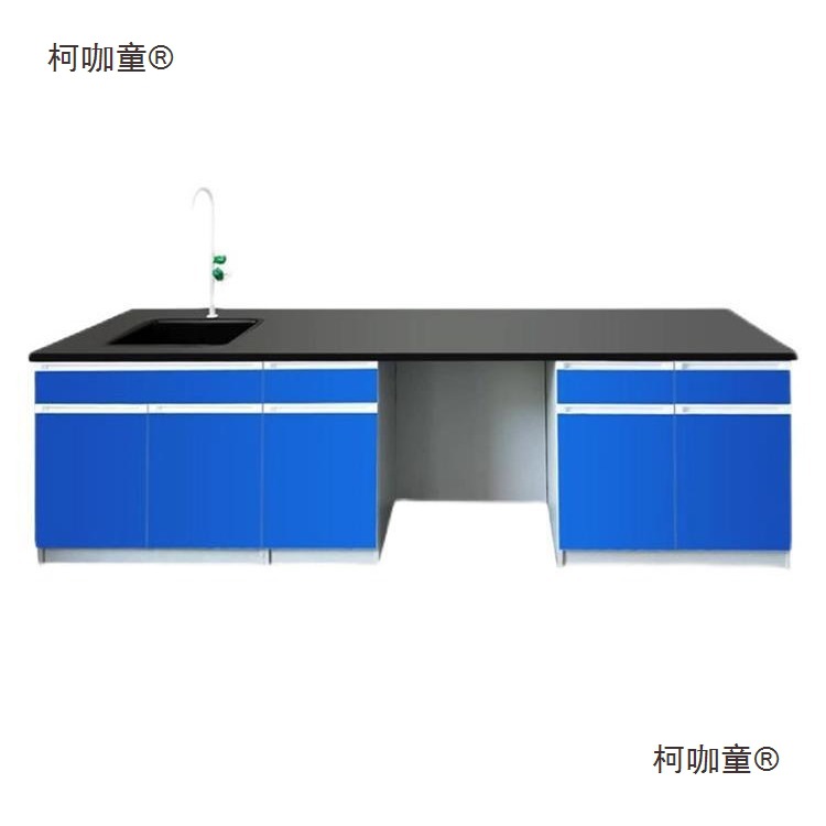 Laboratory All-Steel Experimental Bench Experimental Table Central Side Table Ventilation Cabinet Workbench Steel Wood Test Bench Metabo