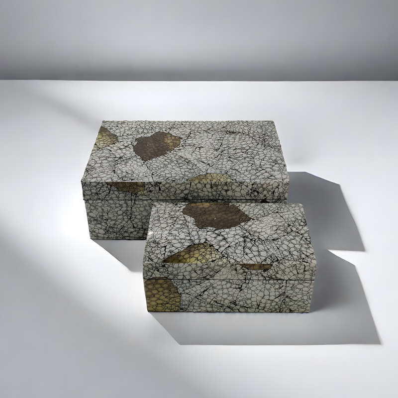 New Chinese Style Model Room Sales Office Hotel Club Soft Decorations Ornaments Wooden Lacquerware Jewelry Box Storage Box