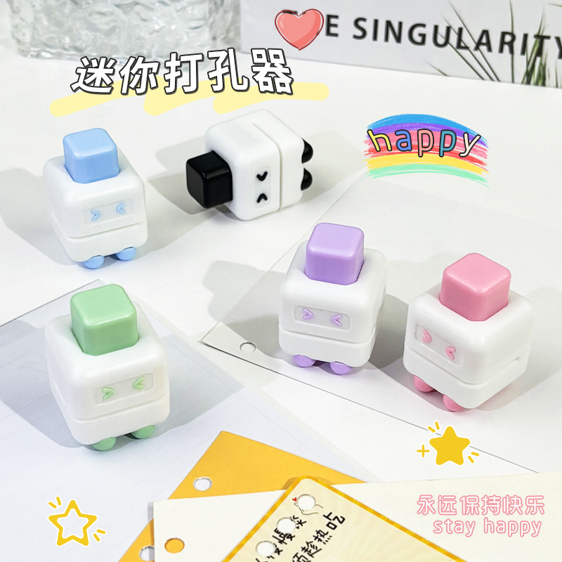 Дырокол Little Red Book, однодырочный ручной дырокол, мини, для связывания листов