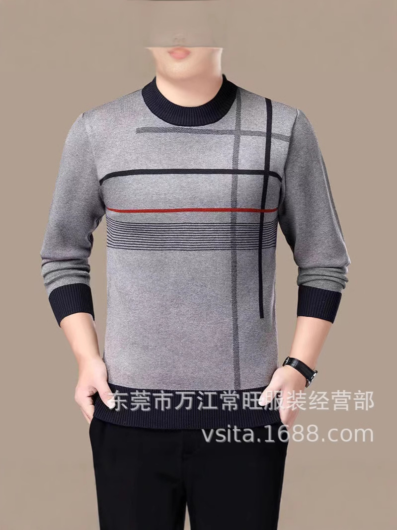 Stall economic cheap men's sweater running Jianghu stall supply middle-aged jacket trade cross-border factory direct sales