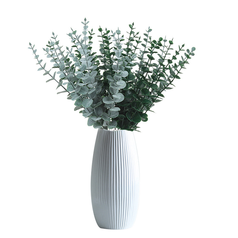 Amazon Cross-Border Simulation Single Eucalyptus Leaf Eucalyptus Leaf Floral Eucalyptus Leaf Wedding Home Decoration