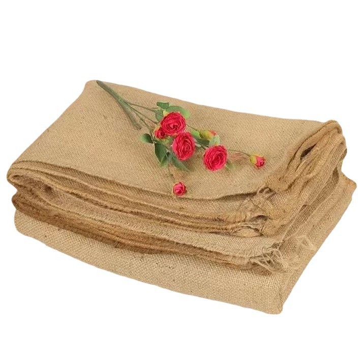 Jute Linen Decorative Background Craft Graffiti Winery Old Coarse Cloth Photography Background 1m Linen Manufacturer Wholesale