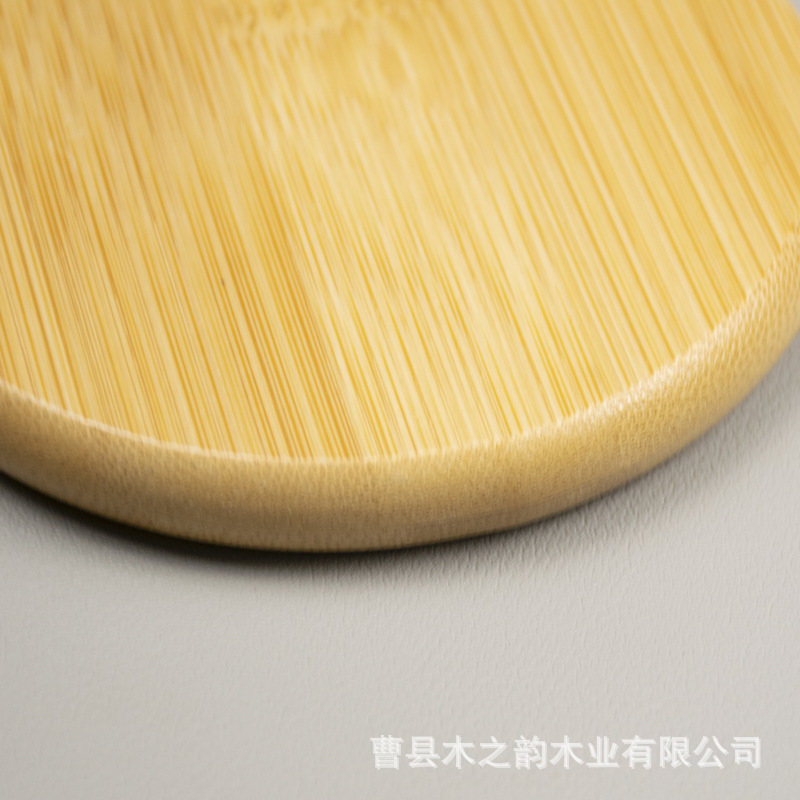 In-Stock Bamboo Groove Simple Coasters for Living Room, Household Heat Insulation Pads, Hotel Round Cup Holders, Tea Set Anti-Scald Coasters