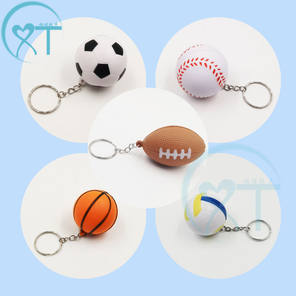4.0 Аэрозольная Краска Футбол ПУ Пенный Мини Баскетбол Футбол Брелок Вент Декомпрессионная Игрушка Стресс Мяч Кросс-Бордер