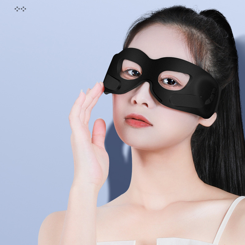 Cross-border silicone eye protector smart eye massager vibration eye mask sleep shading eye protector eye beauty instrument
