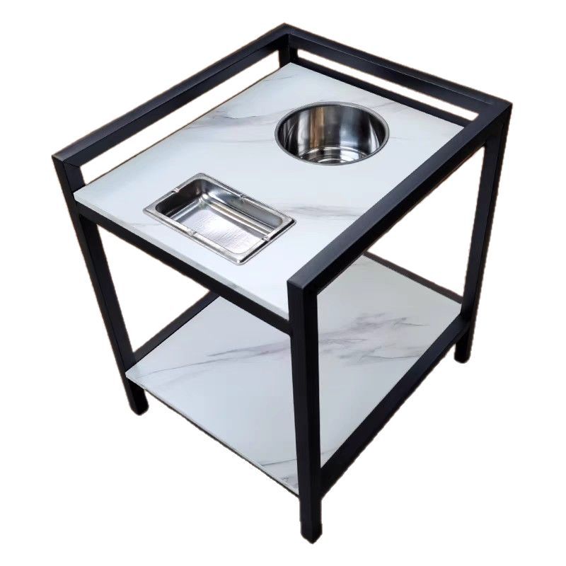 Mahjong Room Coffee Table Tea Rack Chess Room Special Rock Plate Coffee Table Double Thickened Side Table Mahjong Tea Table