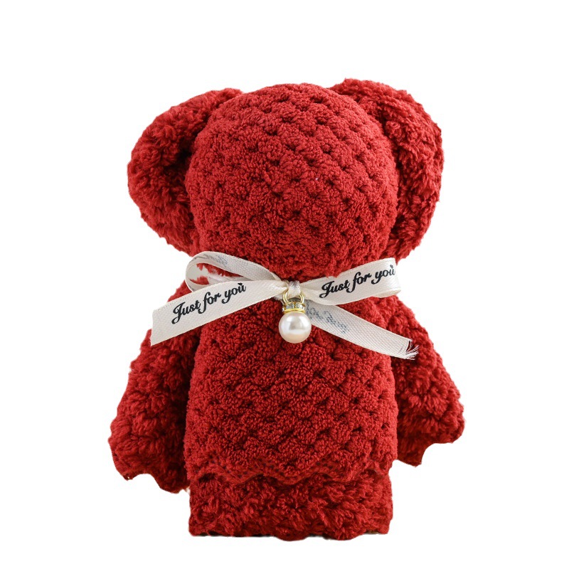Coral fleece pineapple Pearl bear towel gift small gift 30*30 opening gift welfare gift