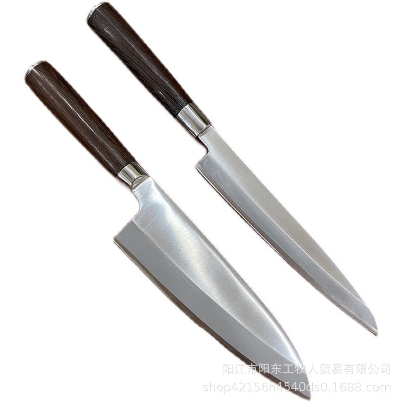 Japanese-Style Fish Head Knife for Cooking Sushi Restaurant, Special Sashimi Knife Set, Western Food Killing Salmon Blade, Raw Fish Fillet Willow Blade