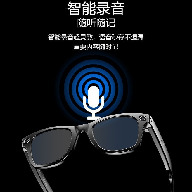 2025 New Model W600 Smart Glasses with Camera for Photo and Object Recognition, Bluetooth Music, Calls, Ai Question-Answering, and Recording