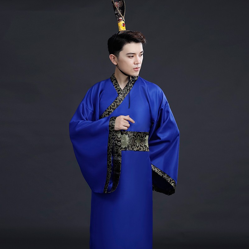 Ancient Costume Male Han Costume Tang Costume Qin Dynasty Spring and Autumn Warring States Three Kingdoms Official Costume Han Dynasty Minister Ancient Performance Costume