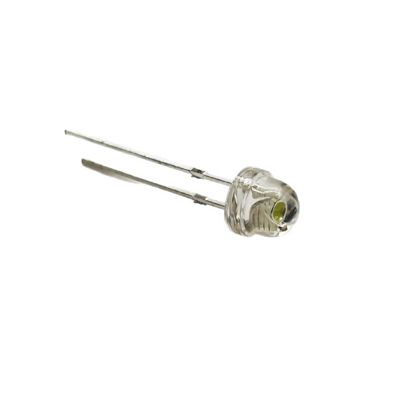 Supply F5 Straw Hat Short-Legged White Lamp High-Brightness 5mm Steel Helmet Head White Warm White Led Lamp Bead Light-Emitting Diode in Stock