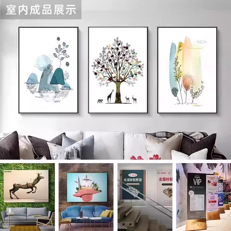 Factory 31 degree small photo machine indoor and outdoor oil canvas photo cloth PVC car stickers spray painting integrated printer