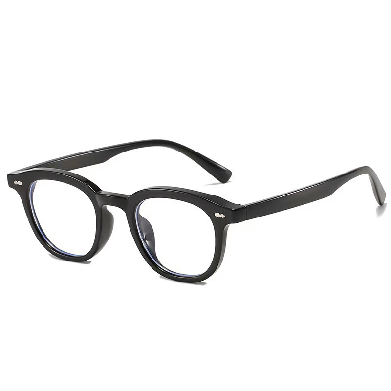2022 black frame anti-blue light glasses plain glasses small red book retro myopia glasses frame men and women anti-radiation glasses frame