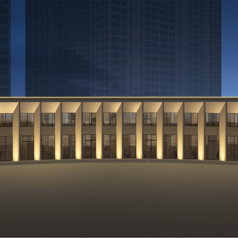 Building floodlighting design Tangshan lubei district shantytown renovation lighting design renderings outdoor lighting