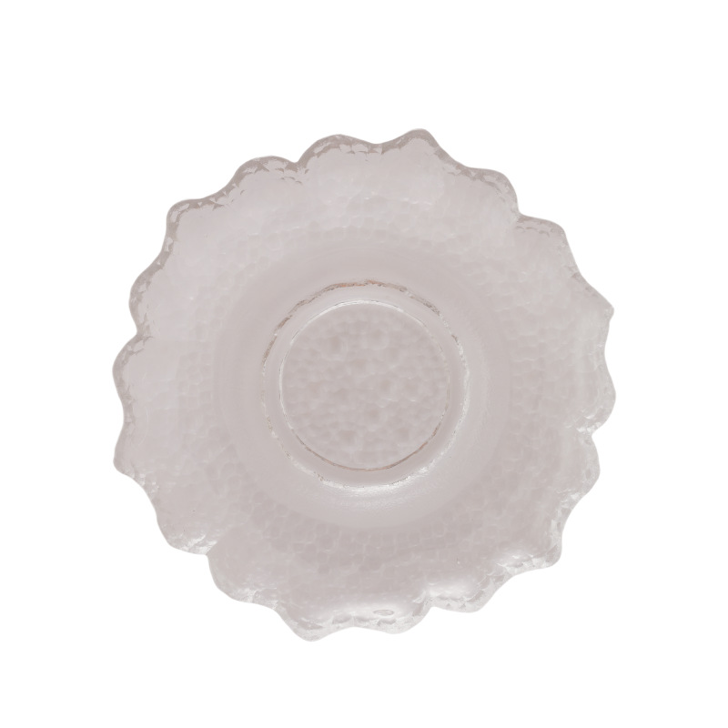 Japanese Glass Tea Coaster Insulation Pad Transparent Anti-Scalding Saucer Coffee Saucer Tea Set Accessories Coaster Tea Mat Saucer