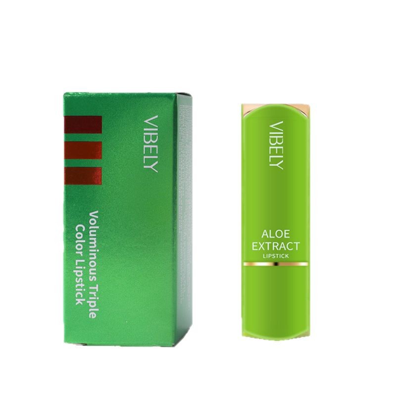 VIBELY cross-border color-changing lipstick women's non-stick cup non-fading three-color color-changing lipstick waterproof lasting moisturizing wholesale