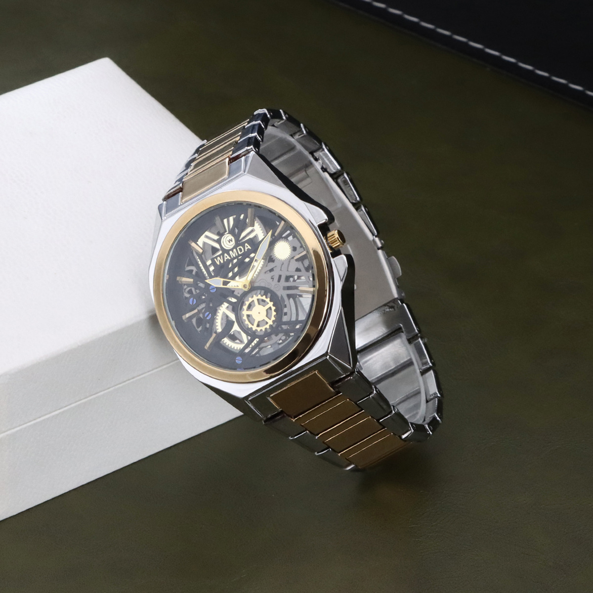 Fashion men's hollow business watch casual Joker sports youth waterproof quartz watch a wholesale 6021