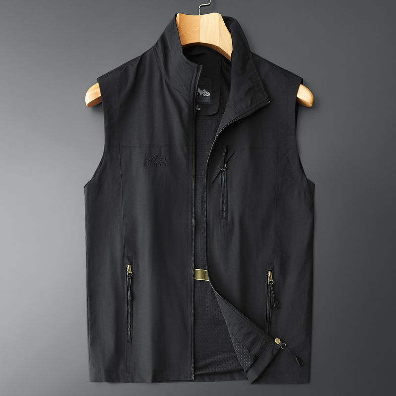 New Vest Men's Summer Thin Sleeveless Waistcoat Men's Casual Vest Jacket Men's Spring and Summer Vest