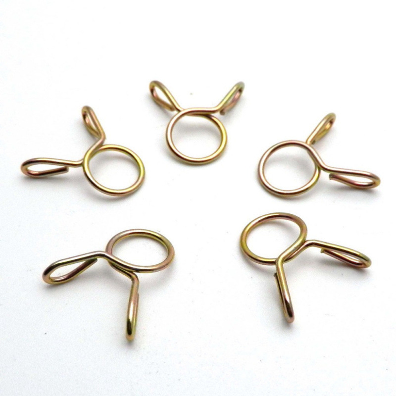 50/40/30/20/10Pcs 8mm Oil Hose Clamps Motorcycle Scooter Atv