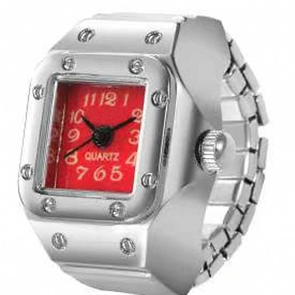 Ring Watch Watch Men's and Women's Couple Student Alloy Finger Watch Creative Color Simple Size Numbers Will Walk Real Watch