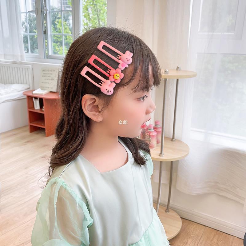 Cute Baby Hair Clip for Girls Dopamine Colorful Bb Clip 2024 Girls Bangs Clip Broken Hair