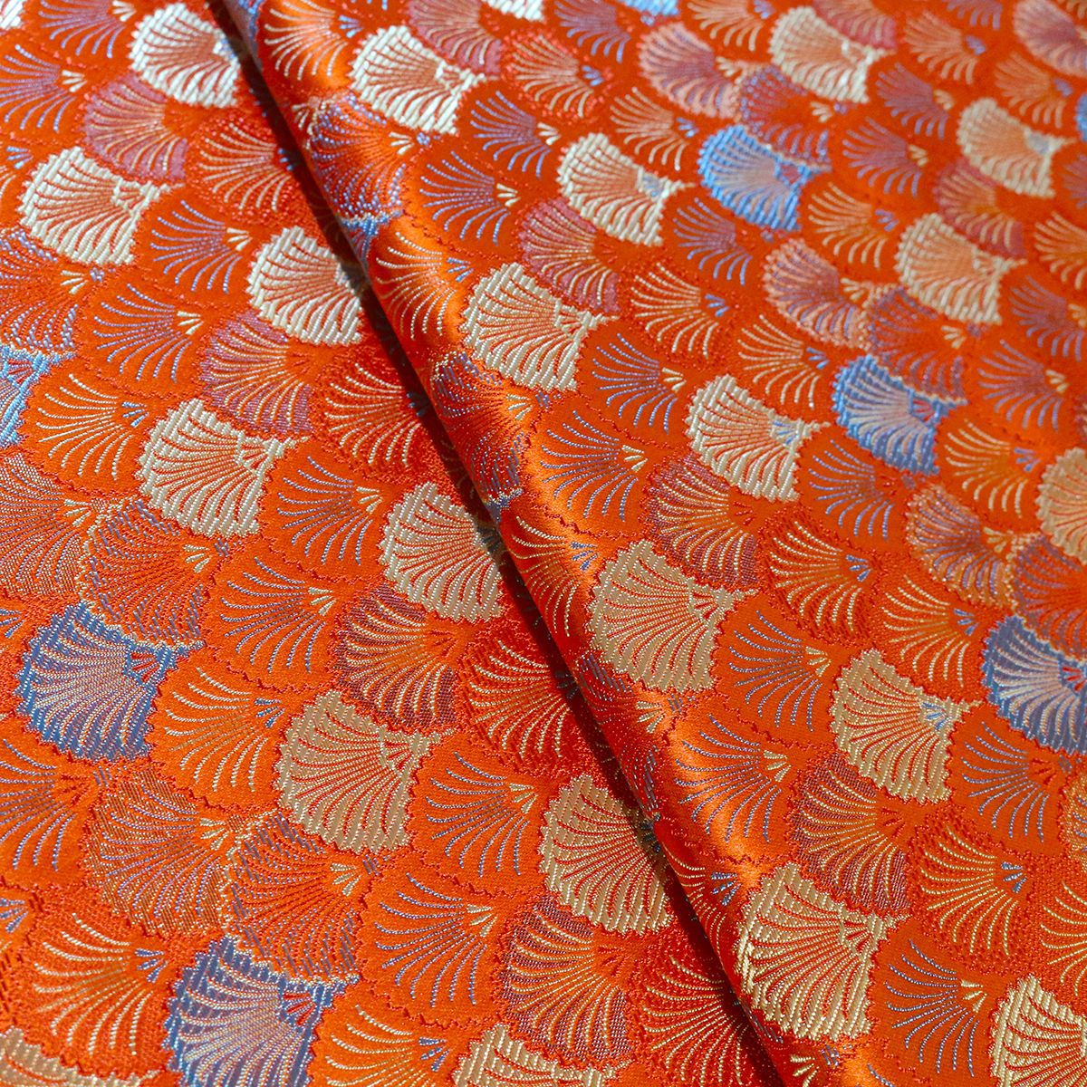 75 Shell Flower Imitation Song Jin New Chinese Style National Style Fabric Vest Jacket Coat Cheongsam dress Clothing Fabric