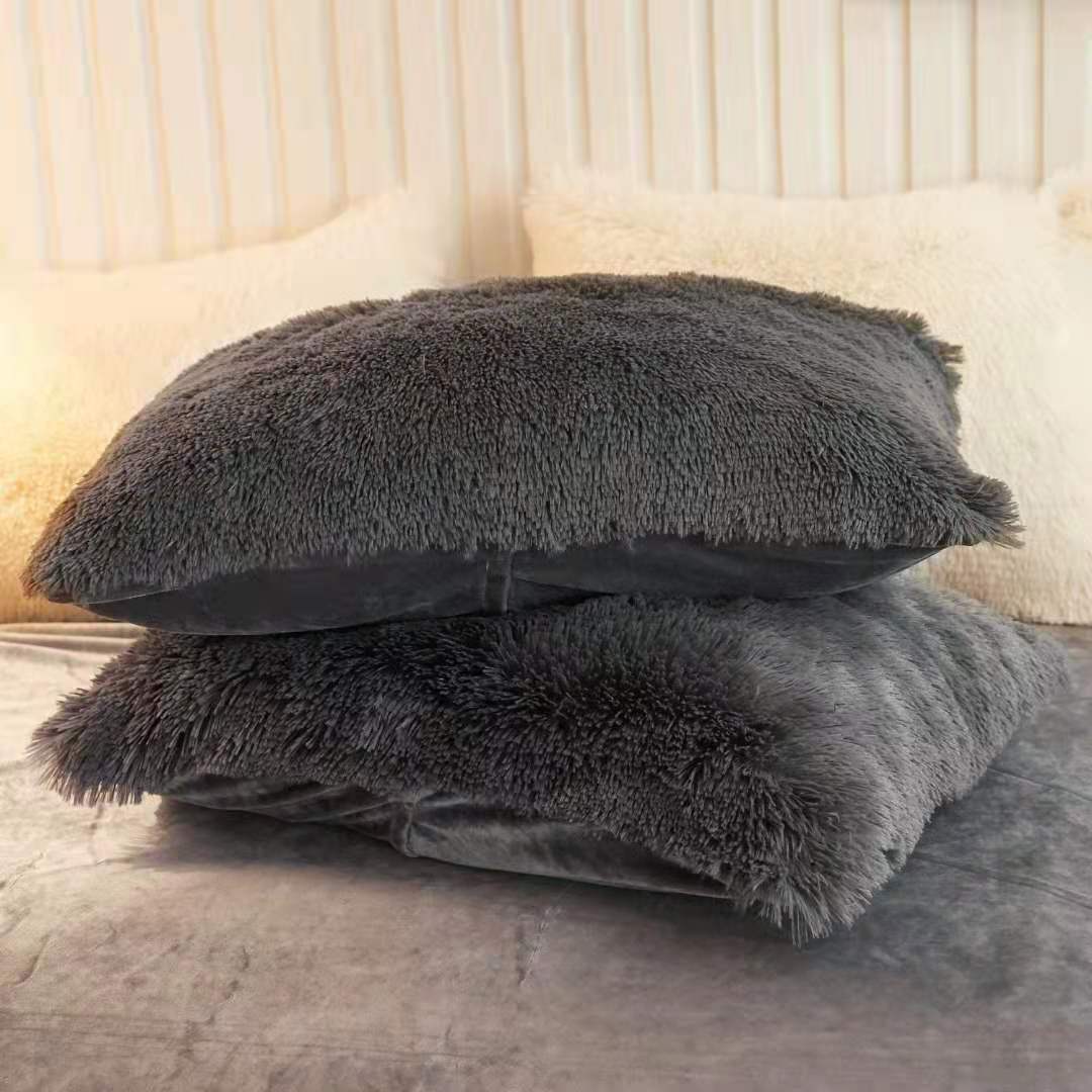 Cross-border Amazon mink velvet quilt cover three-piece plush winter quilt four-piece European and American bedding wholesale