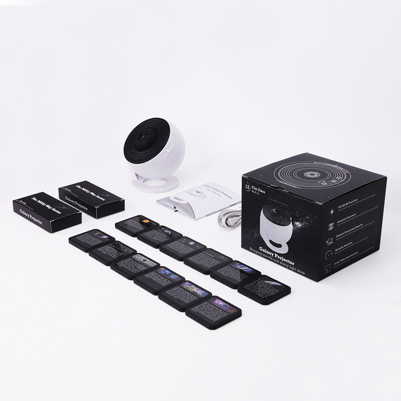 Globe Galaxy Projector Lamp 13 Sets of Film Sheets Children's Bedroom Bedside Atmosphere Starry Sky Lamp for Sleeping with Stars