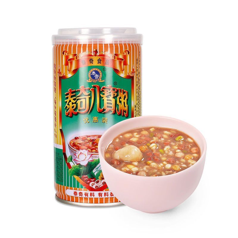 Taiqi Eight-Treasure Porridge, Whole Grains, Nutritious and Convenient Ready-To-Eat Breakfast Porridge, Red Bean and Purple Sweet Potato Porridge, Multi-Flavor Food Delicacies