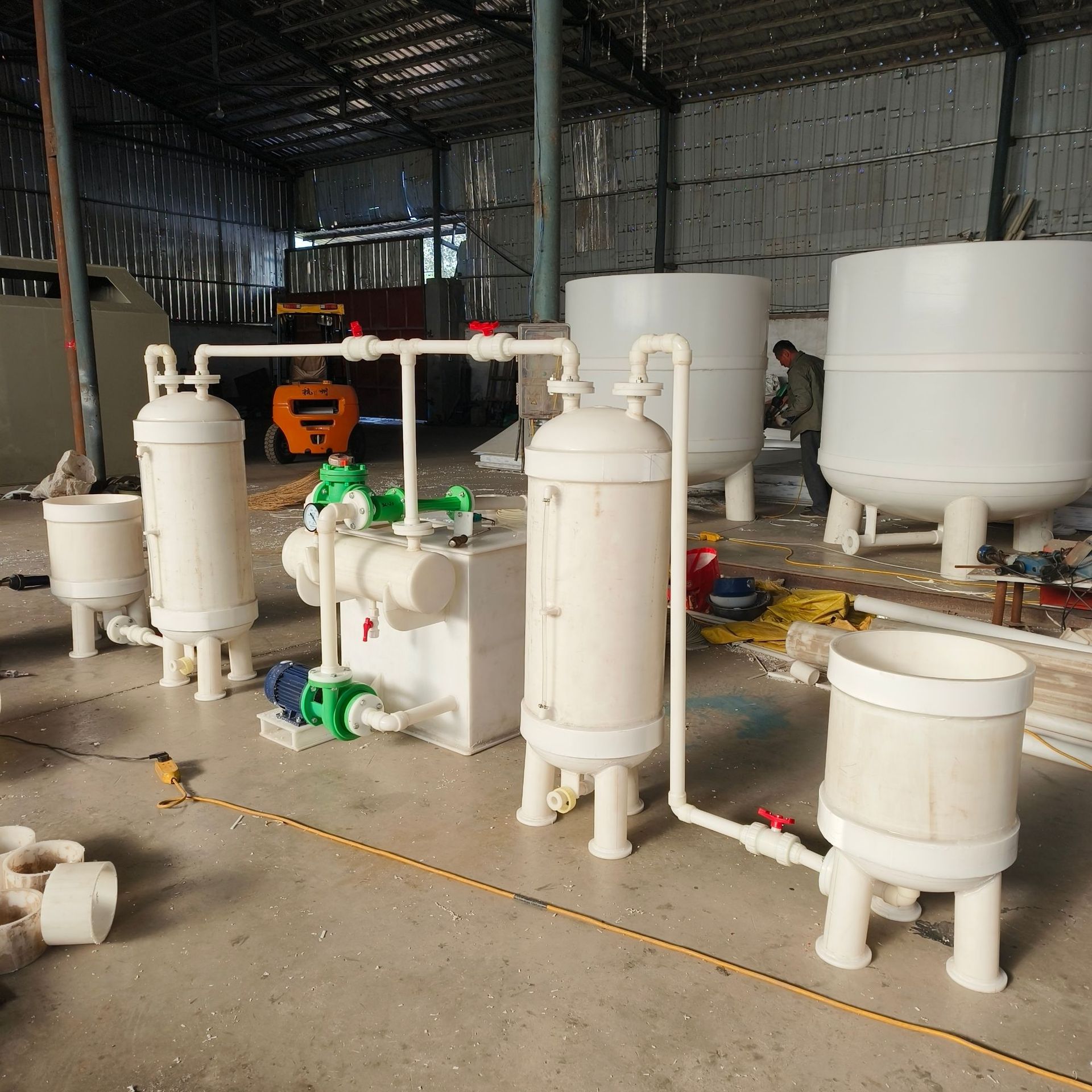 Pp Complete Set of Filtration Equipment Vacuum Filtration Barrel Pp Filtration Barrel Filtration Tank Manufacturer Customized Pp Complete Set of Filtration Equipment