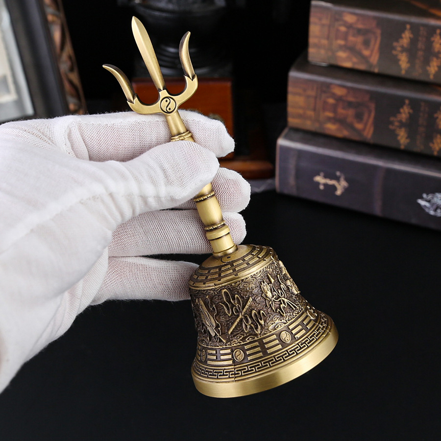 Фанмей удачный колокол из меди, колокол-пестик, французские украшения, неапольские ремесла, медный колокол с пятью струнами