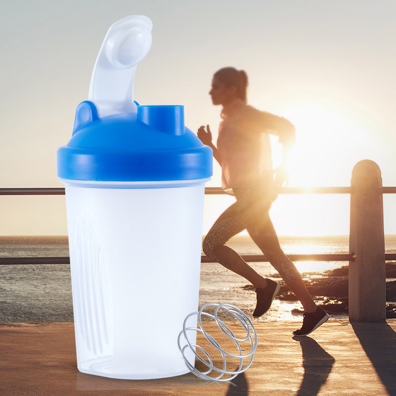 400ml multi-color shake cup outdoor sports fitness protein powder milkshake cup factory direct water cup
