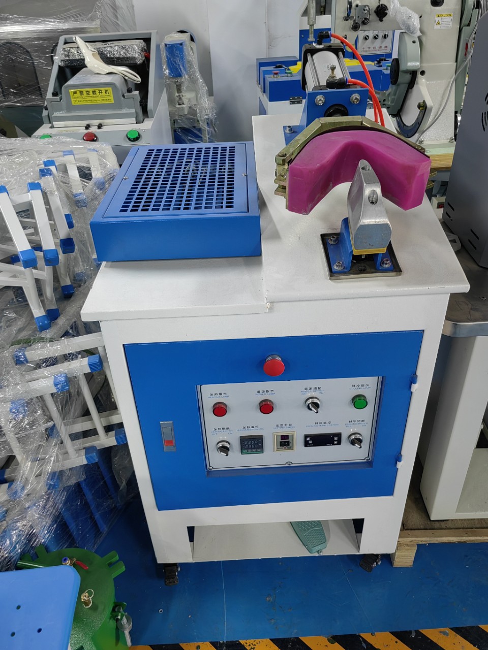 Factory direct upper heel setting machine upper back set pre-soft setting machine with small oven