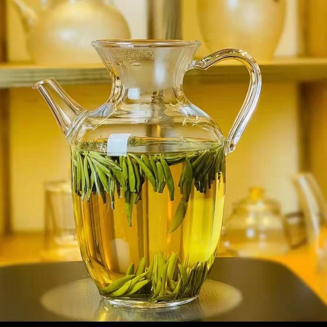 Transparent Imitation Song Glass Teapot Special Green Tea Pot Tea Set Small Size Tea Kettle Tea Maker Household Single Pot