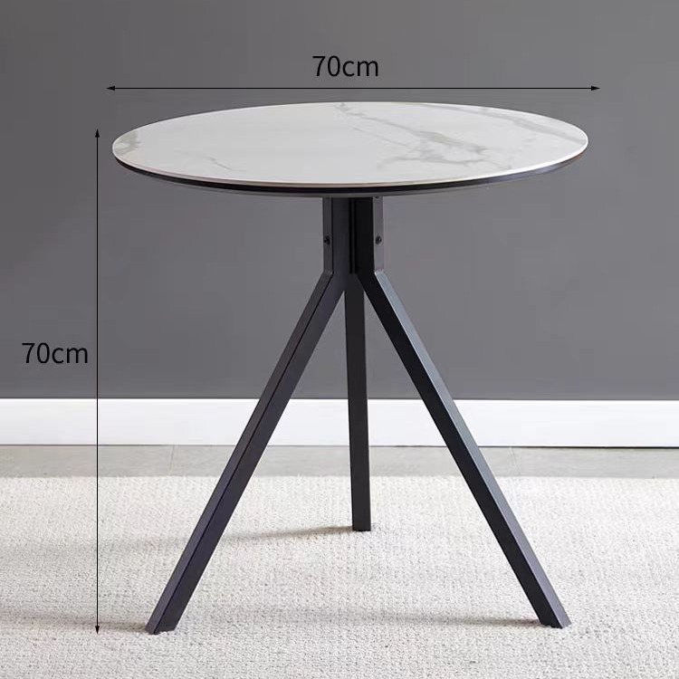 Легкий роскошный современный железный столик для гостиной, угловой стол из сланца, маленький кофейный столик, прикроватный столик, круглый стол, простой шкаф у дивана