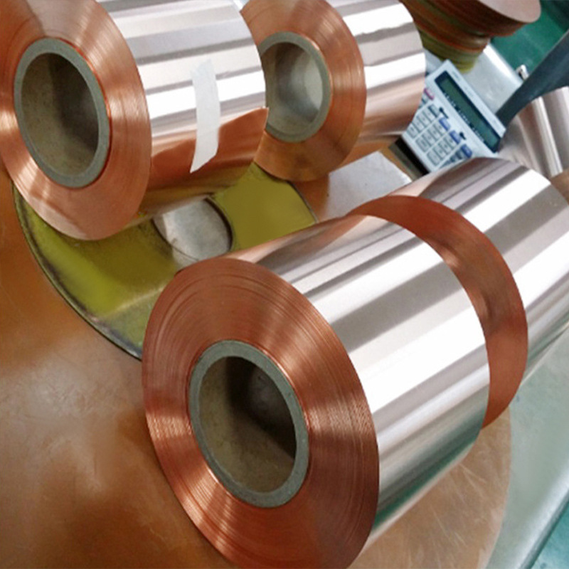 Source Factory Supplies High Purity T2 Copper Strip Conductive Slitting Copper Plate Copper Coil Laser Cutting and Processing Manufacturer