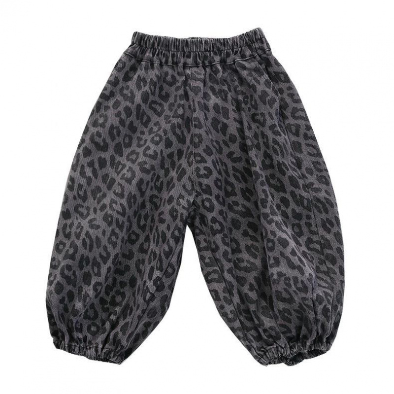 Children's Baby Bloomers 2025 Spring New Cotton Long Pants Boys and Girls Leopard Print Loose Korean Style Pants