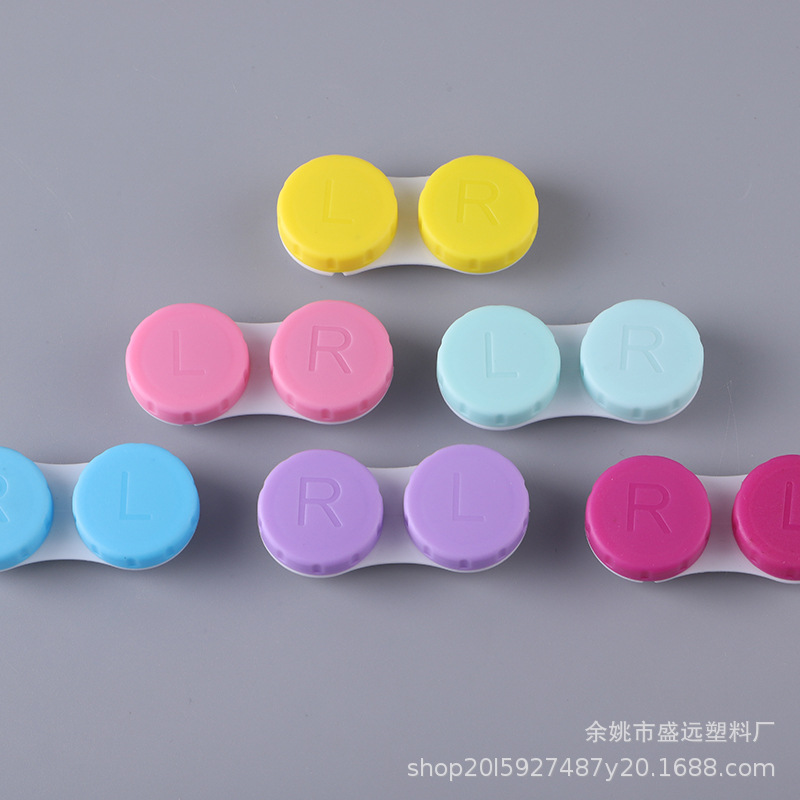 Wholesale Contact Lens Companion Box Double Box Candy Color Factory Batch Contact Lens Box Plastic PP Material