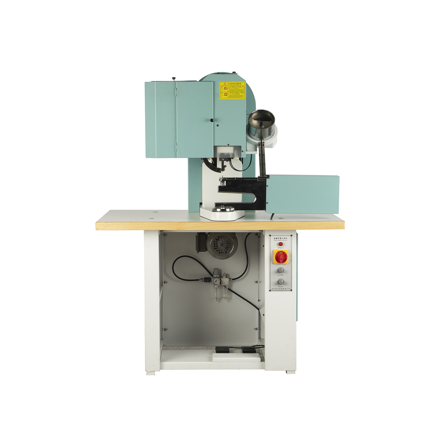 Automatic mountaineering buckle machine 918 double-sided outdoor hiking shoes labor protection shoe nail D-type buckle steamed bun buckle machine