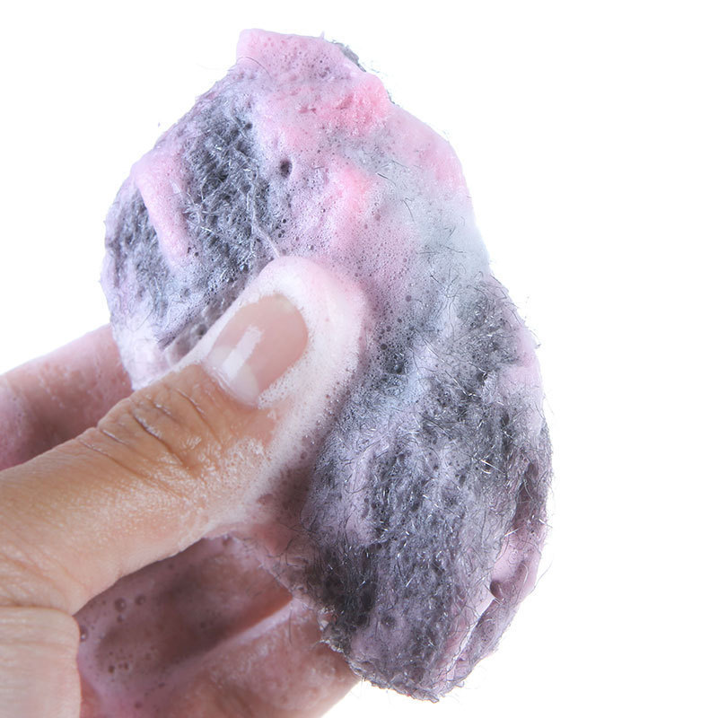 Kitchen Steel Wool Iron Brush Dishwashing Brush Cleaning Soap Brush Soap Powder Cleaning Ball Steel Wool Soap Brush containing Soap Steel Wool