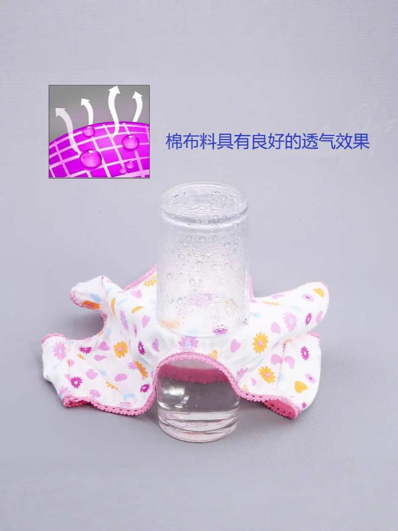 Factory direct cross-border foreign trade cotton children's underwear wholesale girls floral underwear multi-color triangle in stock