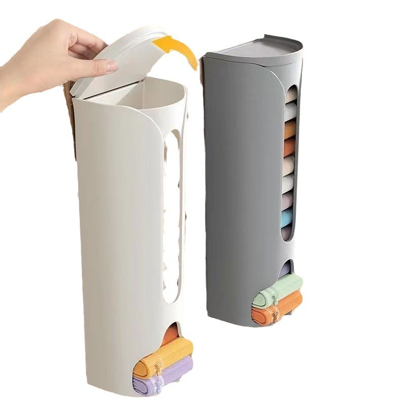 Panties Storage Box Wall Hanging Withdrawable Punch-Free Socks Lazy Underwear Socks Storage Artifact Underwear Storage Box