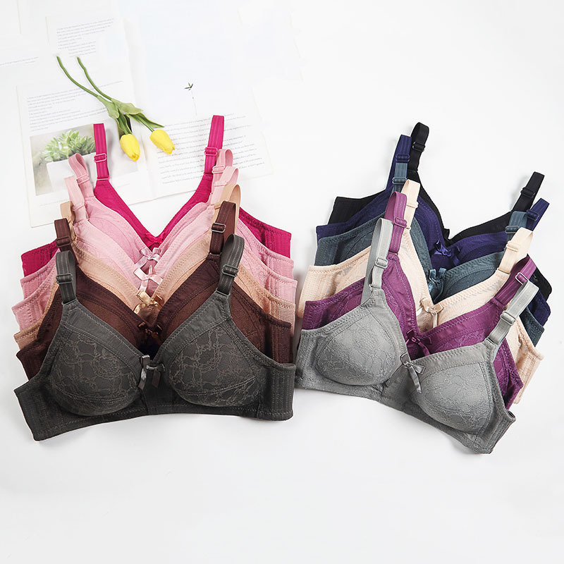 Multi-Color Push-Up Bra, Sexy Lace, Large Cup, Wire-Free, Comfortable, Breathable, Adjustable Bra B010 #