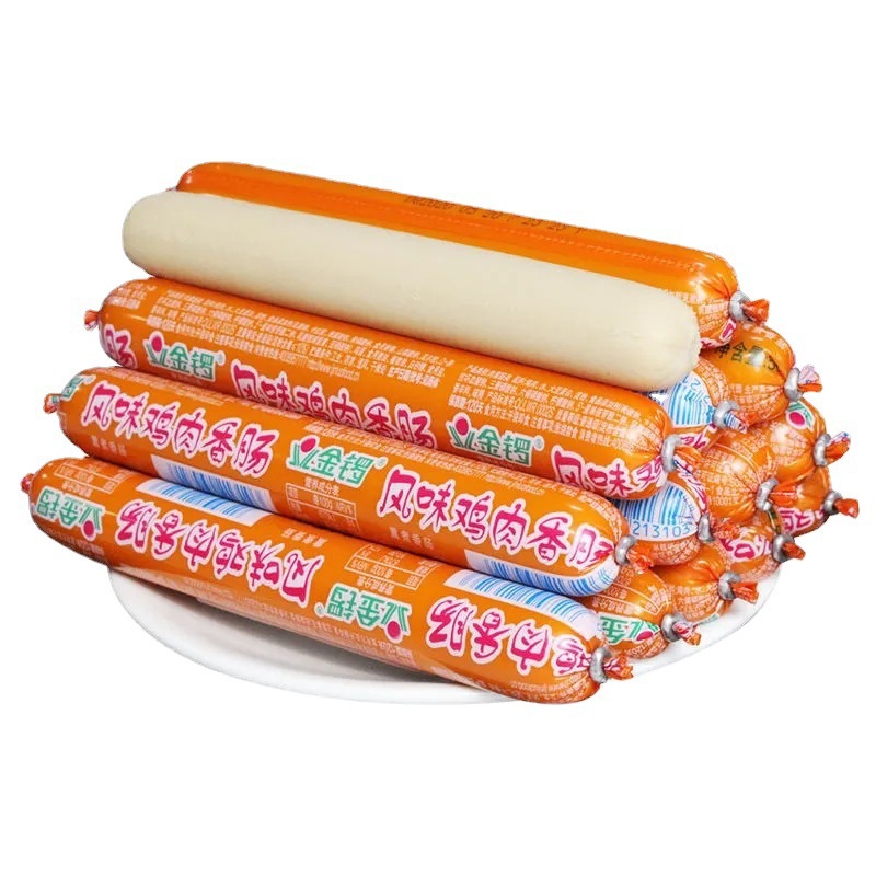 Jinluo chicken flavor sausage ham sausage whole box wholesale instant noodles fried sausage instant night market barbecue sausage stall