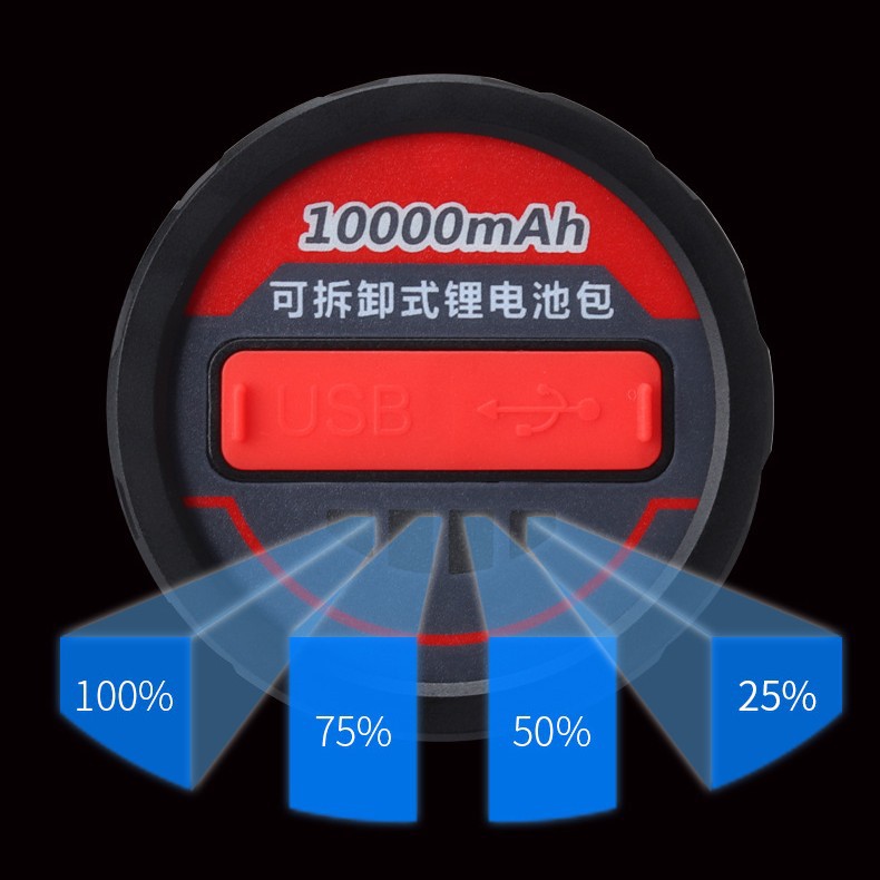 Laser fishing lamp strong light super bright night fishing lamp xenon lamp blue light violet light gun high power outdoor wild fishing special