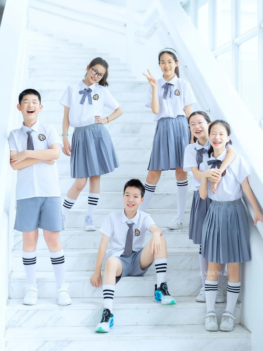 Комплект школьной униформы для детей, летняя форма для выпускного