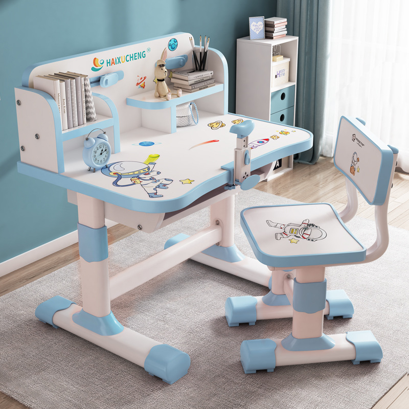 Учебный стол, детский стол, домашний стол для студентов, комплект стол и стул, интегрированный стол с книжной полкой